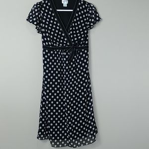 Motherhood Maternity Midi Polka Dot Dress
